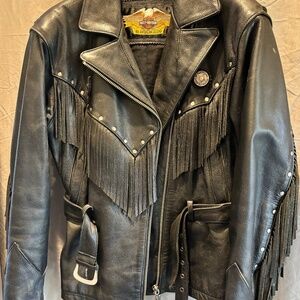Authentic Harley Davidson Women's Leather Conch Jacket